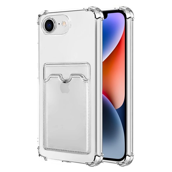 Microsonic Apple iPhone 16e Card Slot Shock Kılıf Şeffaf 1