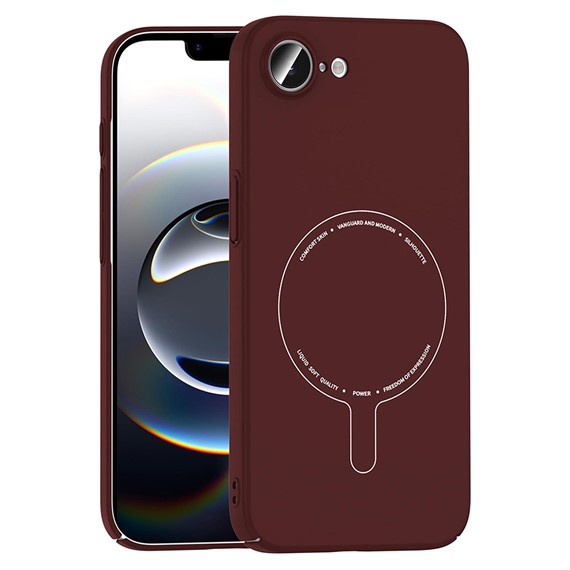 Microsonic Apple iPhone 17e Kılıf AirFit MagSafe Bordo 1