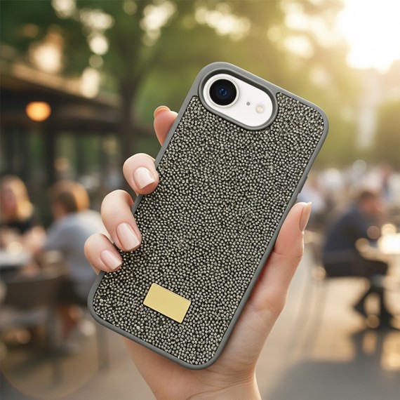 Microsonic Apple iPhone 16e Kılıf Cosmic Shine Koyu Gri 2