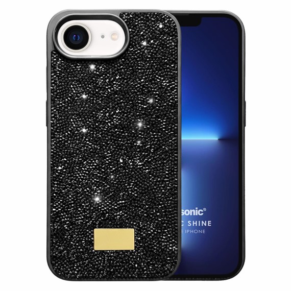 Microsonic Apple iPhone 16e Kılıf Cosmic Shine Siyah 1