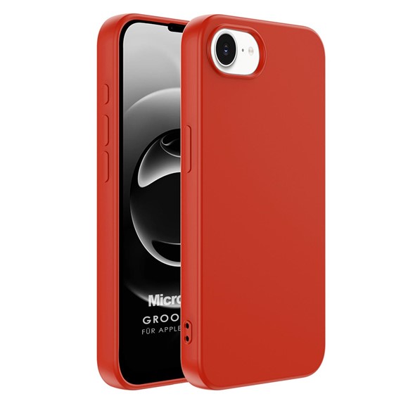 Microsonic Apple iPhone 16e Kılıf Groovy Soft Kırmızı 1