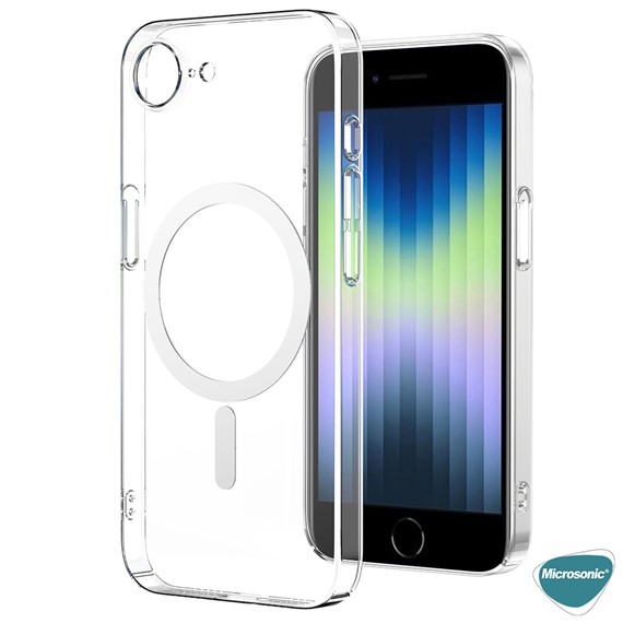 Microsonic Apple iPhone 16e Kılıf MagSafe Clear Soft Şeffaf 2