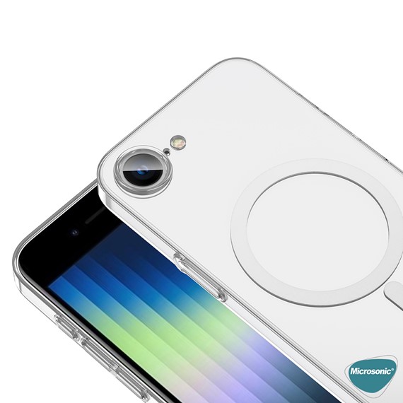 Microsonic Apple iPhone 16e Kılıf MagSafe Clear Soft Şeffaf 3