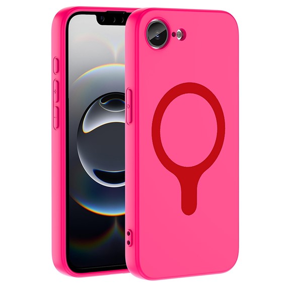 Microsonic Apple iPhone 17e Kılıf Pastello MagSafe Koyu Pembe 1