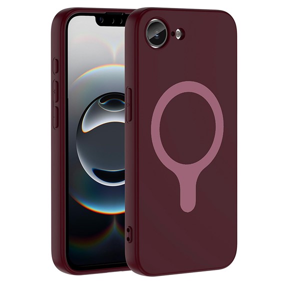 Microsonic Apple iPhone 17e Kılıf Pastello MagSafe Mürdüm 1