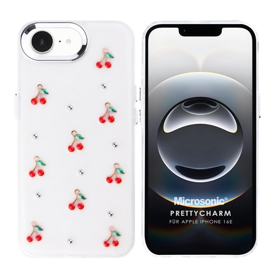 Microsonic Apple iPhone 16e Kılıf PrettyCharm Cherry 1