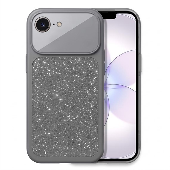 Microsonic Apple iPhone 16e Kılıf Ruby Sparkle Gri 1