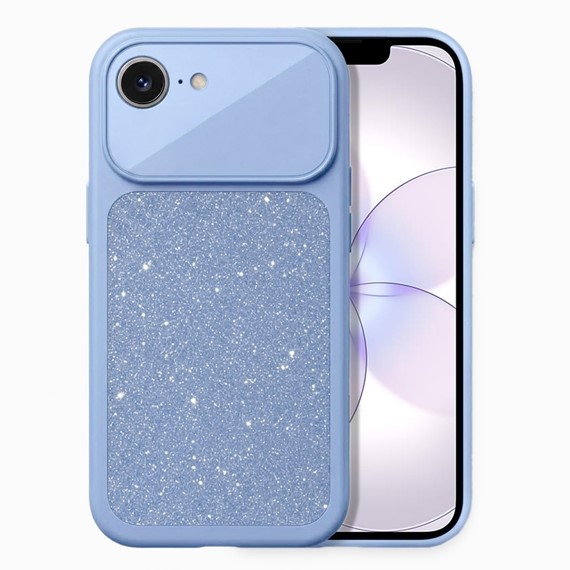 Microsonic Apple iPhone 16e Kılıf Ruby Sparkle Mavi 1