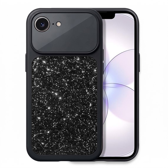 Microsonic Apple iPhone 17e Kılıf Ruby Sparkle Siyah 1