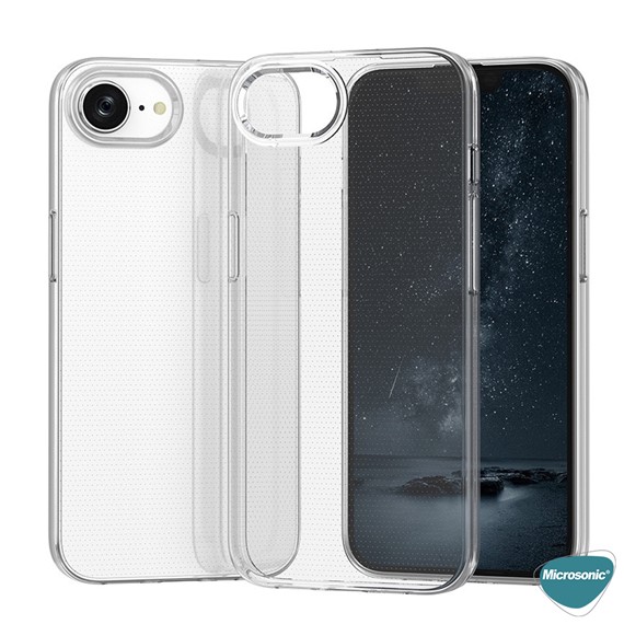 Microsonic Apple iPhone 16e Kılıf Transparent Soft Şeffaf 2