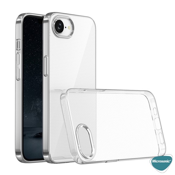 Microsonic Apple iPhone 16e Kılıf Transparent Soft Şeffaf 3