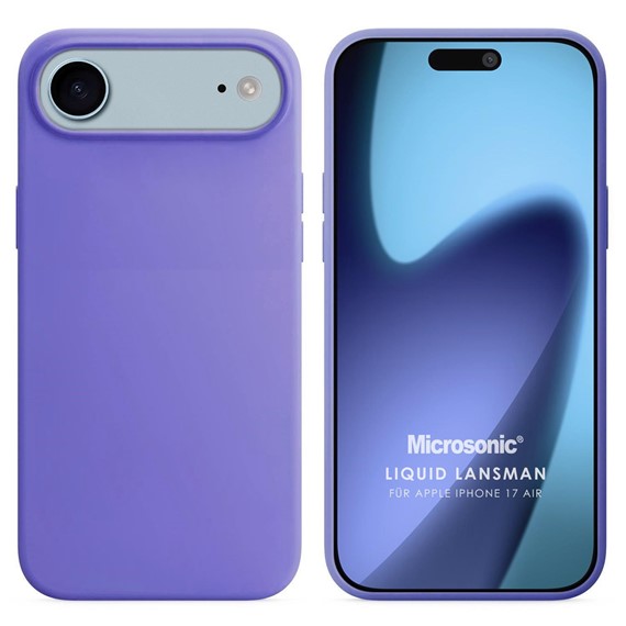 Microsonic Apple iPhone 17 Air Kılıf Liquid Lansman Silikon Lila 1