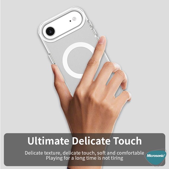Microsonic Apple iPhone 17 Air Kılıf MagSafe Clear Soft Şeffaf 7