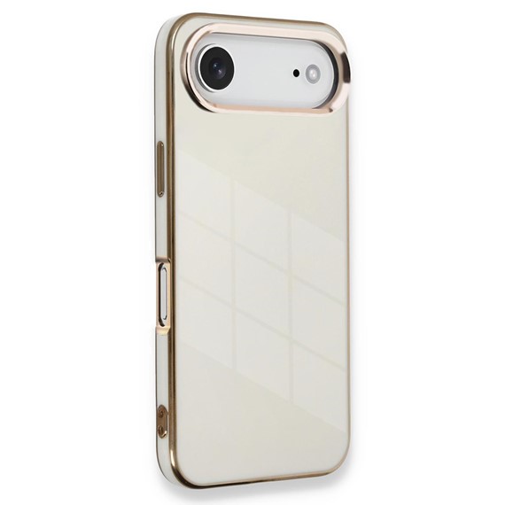 Microsonic Apple iPhone 17 Air Kılıf Olive Plated Beyaz 1