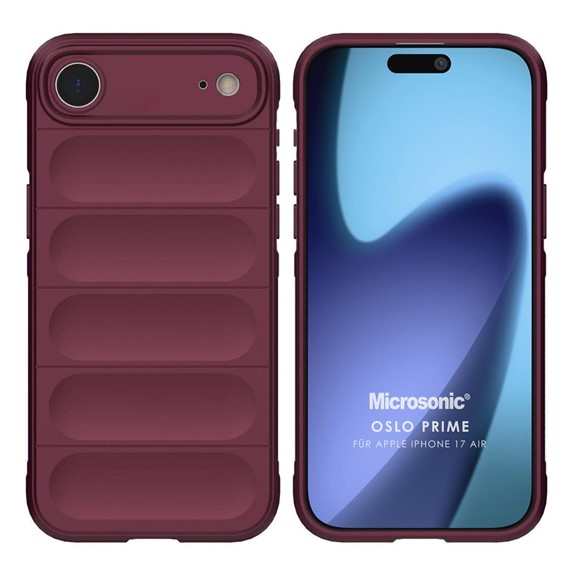 Microsonic Apple iPhone 17 Air Kılıf Oslo Prime Bordo 1