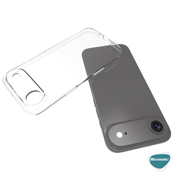 Microsonic Apple iPhone 17 Air Kılıf Transparent Soft Şeffaf 3