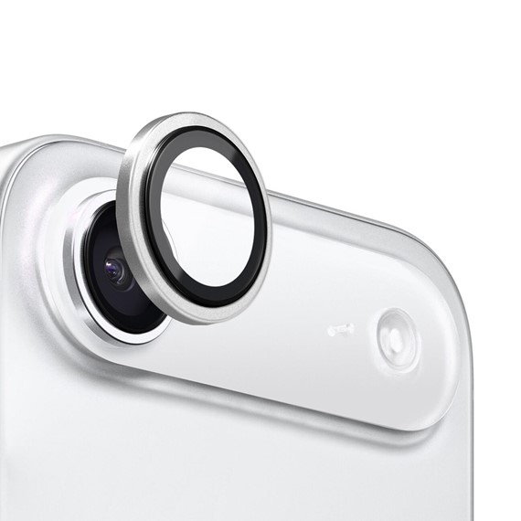 Microsonic Apple iPhone 17 Air Tekli Kamera Lens Koruma Camı Gümüş 1