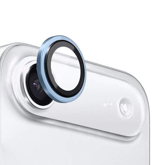 Microsonic Apple iPhone 17 Air Tekli Kamera Lens Koruma Camı Mavi 1