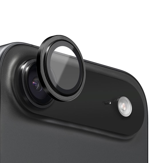 Microsonic Apple iPhone 17 Air Tekli Kamera Lens Koruma Camı Siyah 1