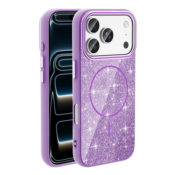 Microsonic Apple iPhone 17 Pro Kılıf GlamGrip Luxe Lila 1