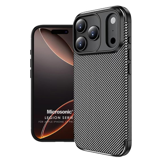 Microsonic Apple iPhone 17 Pro Kılıf Legion Series Siyah 1