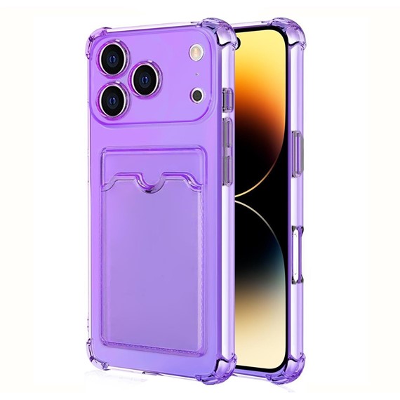 Microsonic Apple iPhone 17 Pro Max Card Slot Shock Kılıf Lila 1