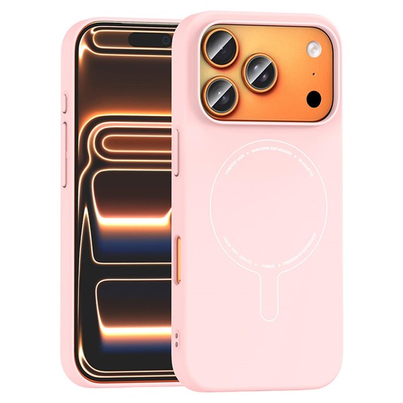 Microsonic Apple iPhone 17 Pro Kılıf AirFit MagSafe Pembe 1