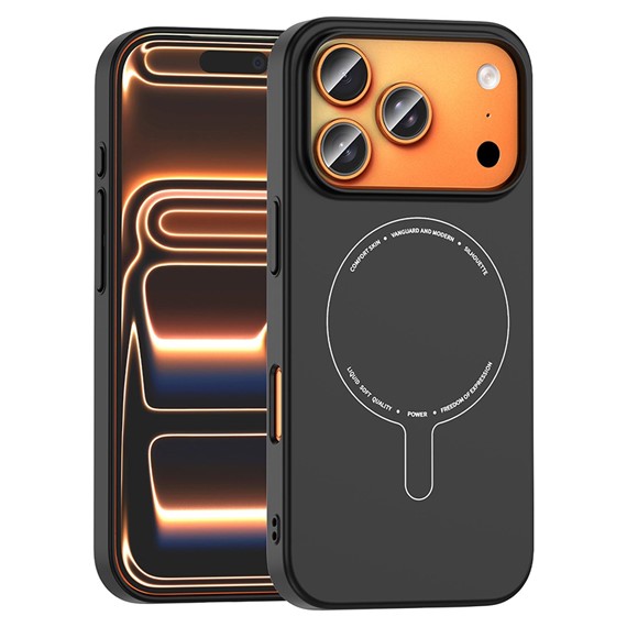Microsonic Apple iPhone 17 Pro Kılıf AirFit MagSafe Siyah 1