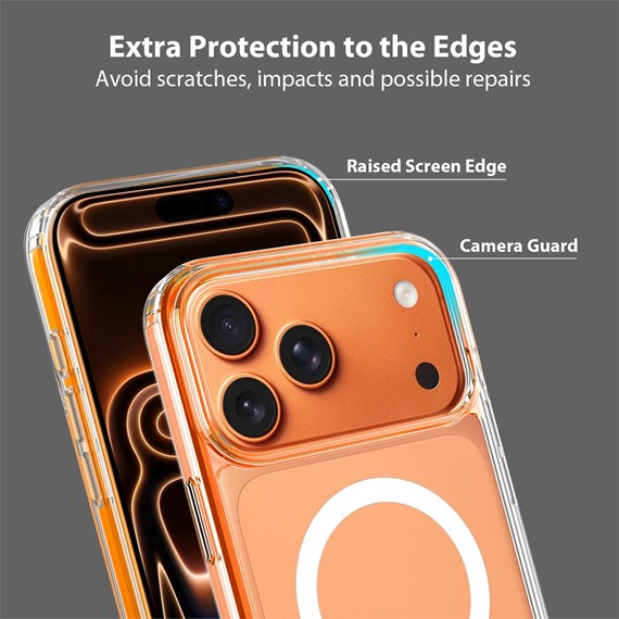 Microsonic Apple iPhone 18 Pro Max Kılıf MagSafe Clear Sararmaz Şeffaf 4