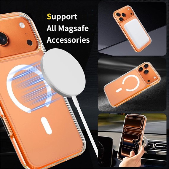 Microsonic Apple iPhone 18 Pro Max Kılıf MagSafe Clear Sararmaz Şeffaf 6