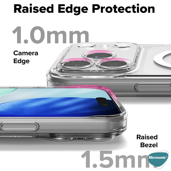 Microsonic Apple iPhone 17 Pro Max Kılıf MagSafe Clear Soft Şeffaf 3
