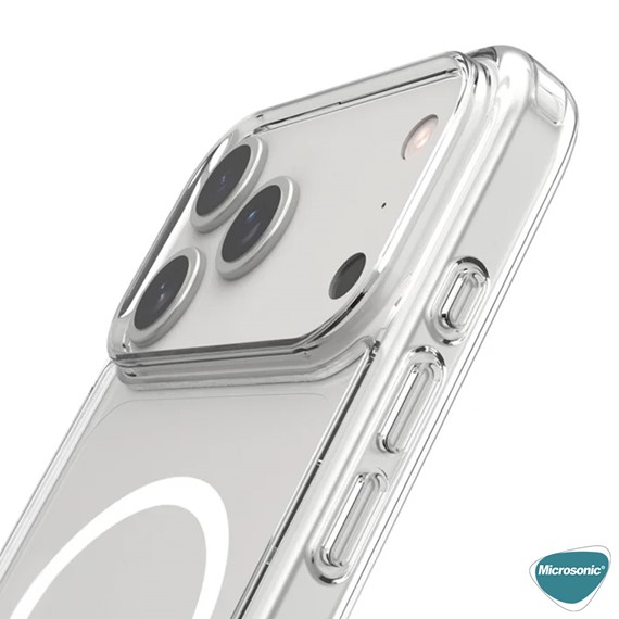 Microsonic Apple iPhone 17 Pro Kılıf MagSafe Clear Soft Şeffaf 4
