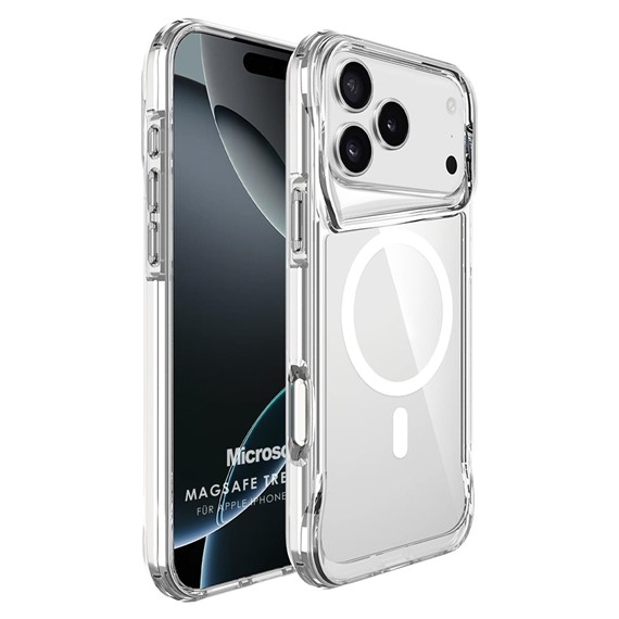 Microsonic Apple iPhone 17 Pro Max Kılıf MagSafe Trex Bumper Şeffaf 1