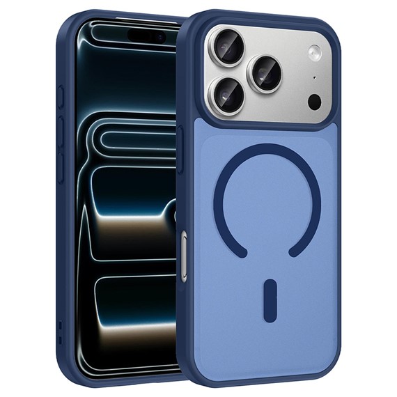Microsonic Apple iPhone 17 Pro Kılıf MagSmoke Neo Lacivert 1