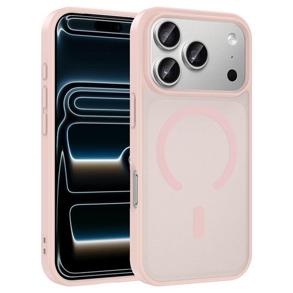 Microsonic Apple iPhone 17 Pro Max Kılıf MagSmoke Neo Pembe 1