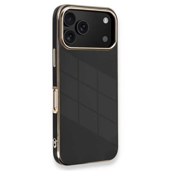Microsonic Apple iPhone 17 Pro Kılıf Olive Plated Siyah 1