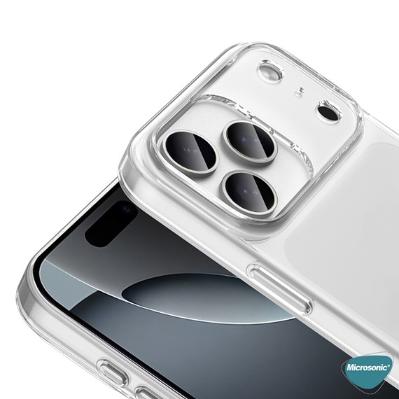 Microsonic Apple iPhone 17 Pro Kılıf Transparent Soft Şeffaf 2