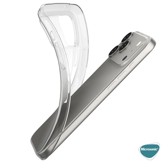 Microsonic Apple iPhone 17 Pro Kılıf Transparent Soft Şeffaf 4