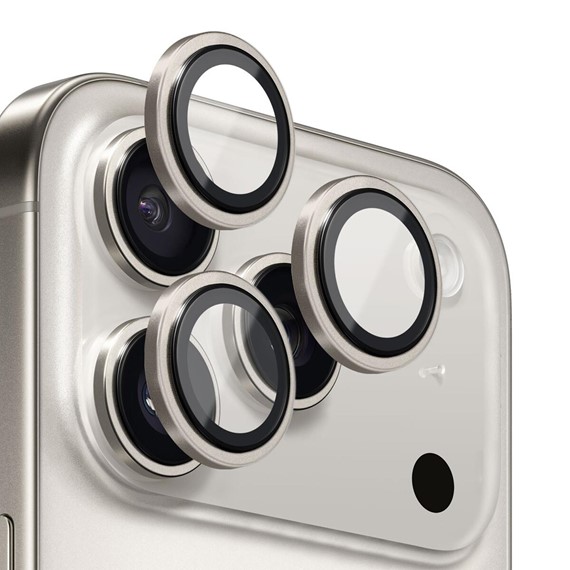 Microsonic Apple iPhone 17 Pro Tekli Kamera Lens Koruma Camı Gold 1