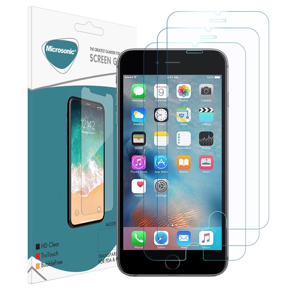 Microsonic Apple iPhone 6 Ekran koruyucu Nano Cam 3 lü Paket 1