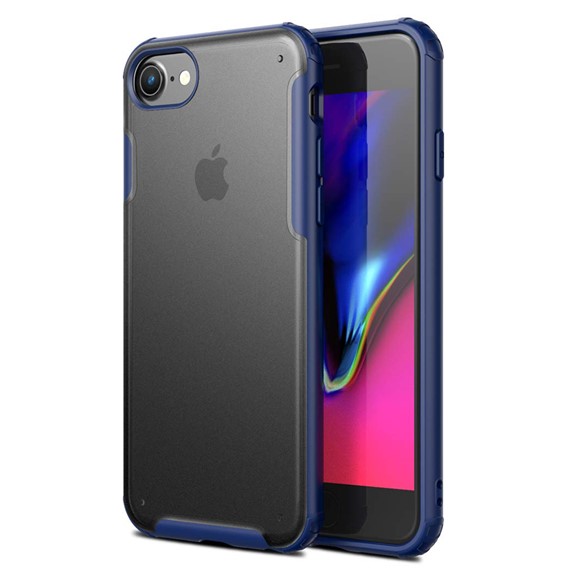 Microsonic Apple iPhone 6 Kılıf Frosted Frame Lacivert 1