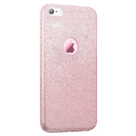 Microsonic Apple iPhone 6 Kılıf Sparkle Shiny Rose Gold 2