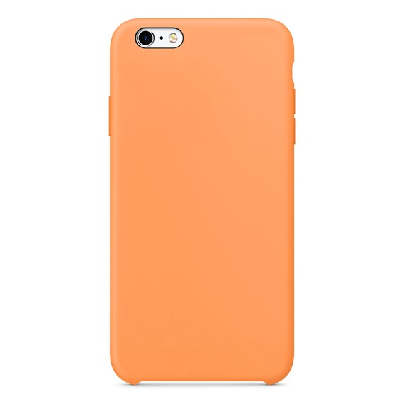 Microsonic Apple iPhone 6 Kılıf Liquid Lansman Silikon Papaya 2