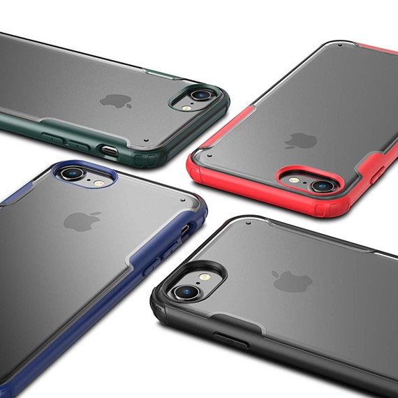 Microsonic Apple iPhone 6S Kılıf Frosted Frame Kırmızı 5