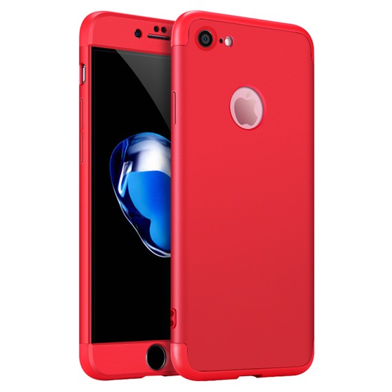 Microsonic Apple iPhone 6S Plus Kılıf Double Dip 360 Protective Kırmızı 1