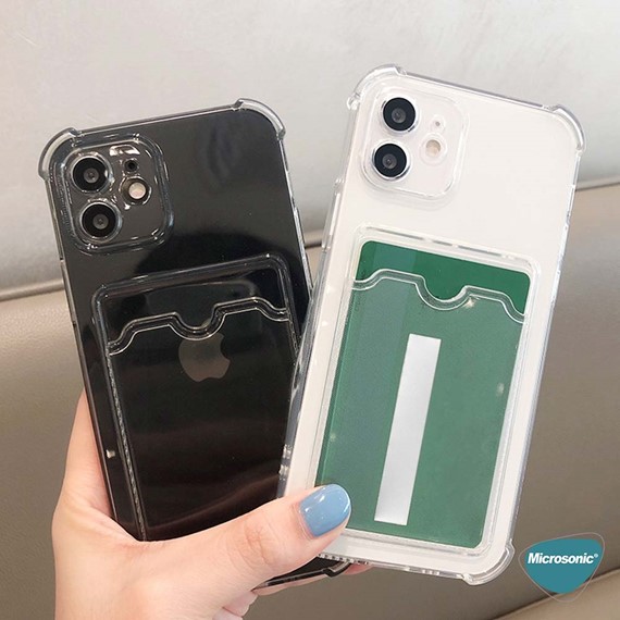 Microsonic Realme C25Y Card Slot Shock Kılıf Şeffaf 2