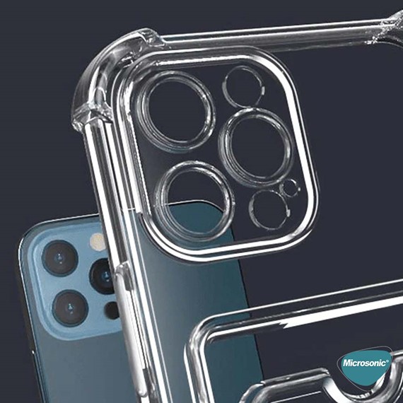 Microsonic Realme C25Y Card Slot Shock Kılıf Şeffaf 6