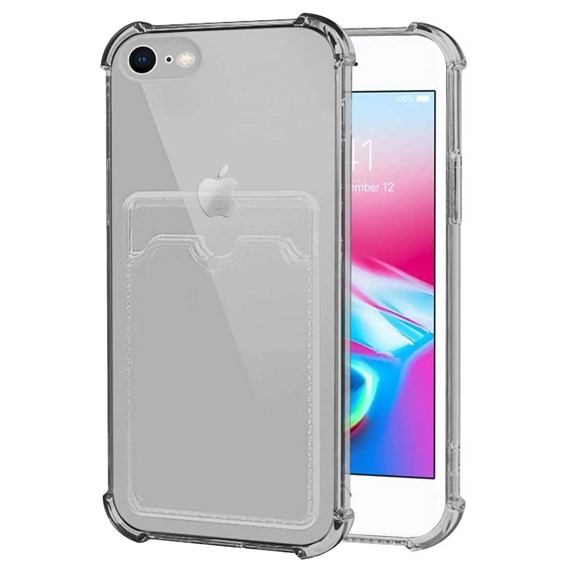 Microsonic Apple iPhone 8 Card Slot Shock Kılıf Siyah 1