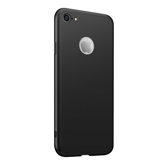 Microsonic Apple iPhone 7 Kılıf Double Dip 360 Protective Siyah 2