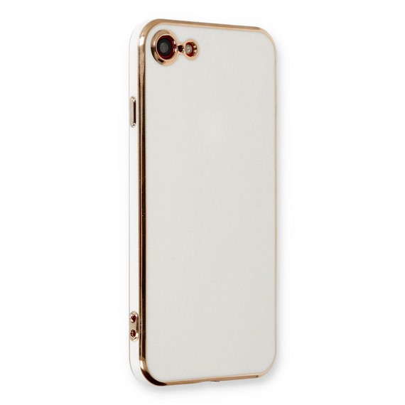 Microsonic Apple iPhone SE 2022 Kılıf Olive Plated Beyaz 1